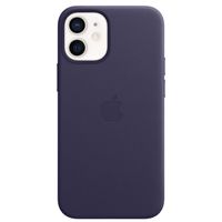 Apple Leather Backcover MagSafe Apple iPhone 12 Mini - Deep Violet