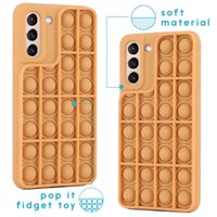 imoshion Pop It Fidget Toy - Pop It hoesje Samsung Galaxy S21 - Goud