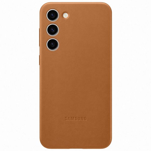 Samsung Originele Leather Backcover Samsung Galaxy S23 Plus - Bruin