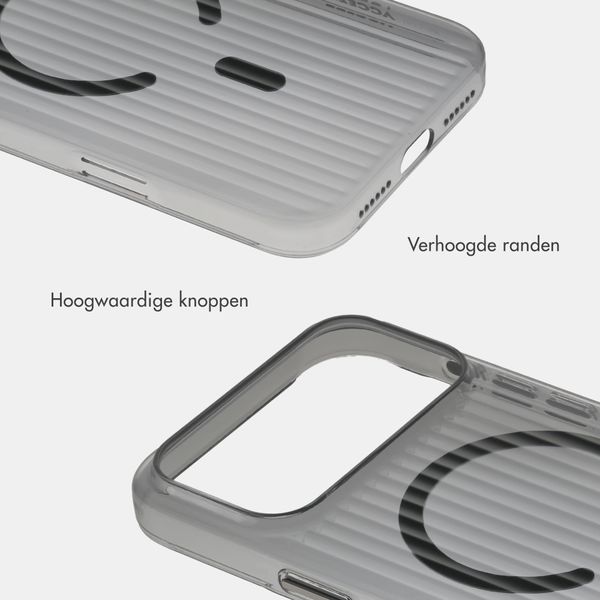 Accezz Lite Backcover met MagSafe | Fluted | Apple iPhone 18 Pro / 17 Pro - Zwart