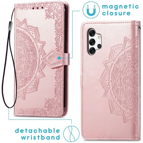 imoshion Mandala Bookcase Samsung Galaxy A32 (4G) - Rosé Goud