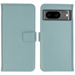 Selencia Echt Lederen Bookcase Google Pixel 8 - Air Blue