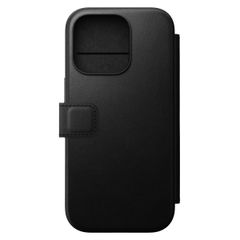 Nomad Modern Leather Folio Bookcase iPhone 16 Pro - Black