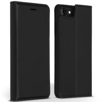 Accezz Premium Leather Slim Bookcase iPhone SE (2022 / 2020) / 8 / 7 / 6(s) - Zwart