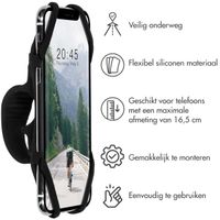 Accezz Telefoonhouder fiets Samsung Galaxy S22 - Verstelbaar - Universeel - Zwart