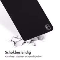 Accezz Liquid Silicone Backcover met penhouder Apple iPad Pro 13 (2025) M5 / (2024) M4 - Zwart
