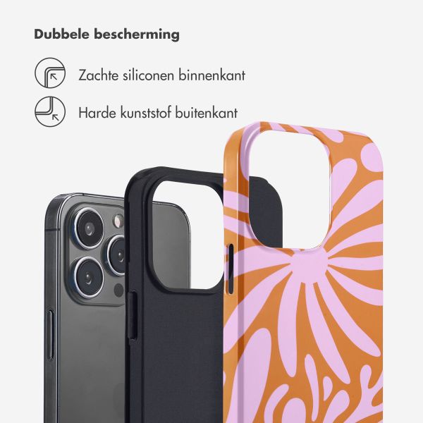 Selencia Vivid Backcover Apple iPhone 13 Pro - Modern Bloom Pink