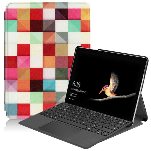 imoshion Design Trifold Bookcase Microsoft Surface Go 4 / Go 3 / Go 2 - Kleurtjes