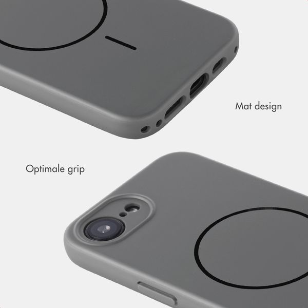 Accezz Grip Backcover met MagSafe Apple iPhone 17e / 16e - Grijs