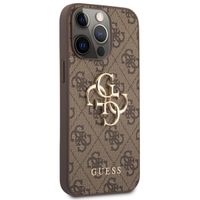 Guess 4G Metal Logo Backcover Apple iPhone 13 Pro Max - Bruin