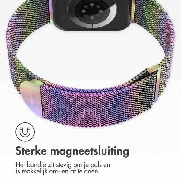 imoshion Milanees magnetisch bandje Apple Watch Series 1 - 9 / SE (38/40/41 mm) | Series 10 / 11 (42 mm) - Maat M - Colorful