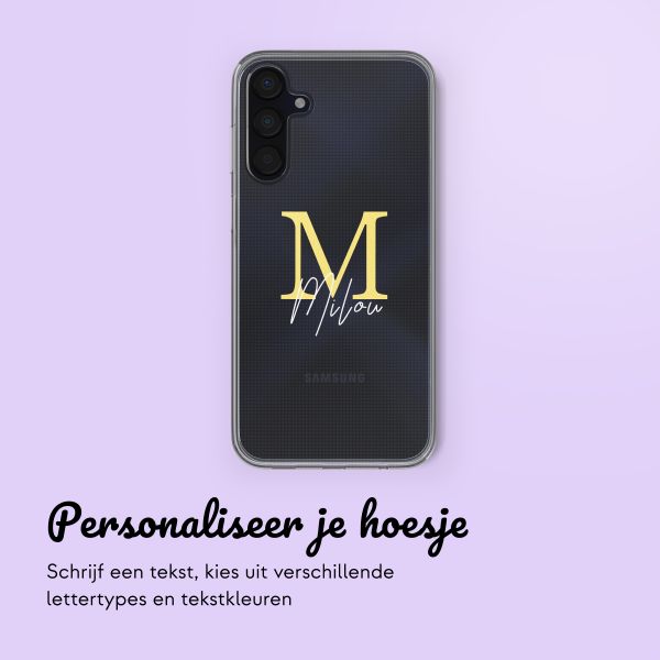 Hoesje met eigen foto en/of tekst Samsung Galaxy A15 (5G/4G) - Letter