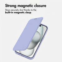 imoshion Transparent Bookcase with MagSafe Apple iPhone 15 - Lilac