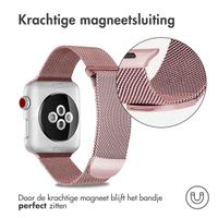 imoshion Milanees magnetisch bandje Apple Watch Series 1 - 11 / SE / Ultra (44/45/46/49 mm) - Maat M - Roze