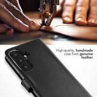 Selencia Genuine Leather Book Case Samsung Galaxy S26 FE - Black