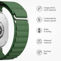 Accezz Nylon Alpine bandje Samsung Galaxy Watch 9 (40/44mm) / Watch 8 (40/44mm) / Classic (46mm) - Olive Green