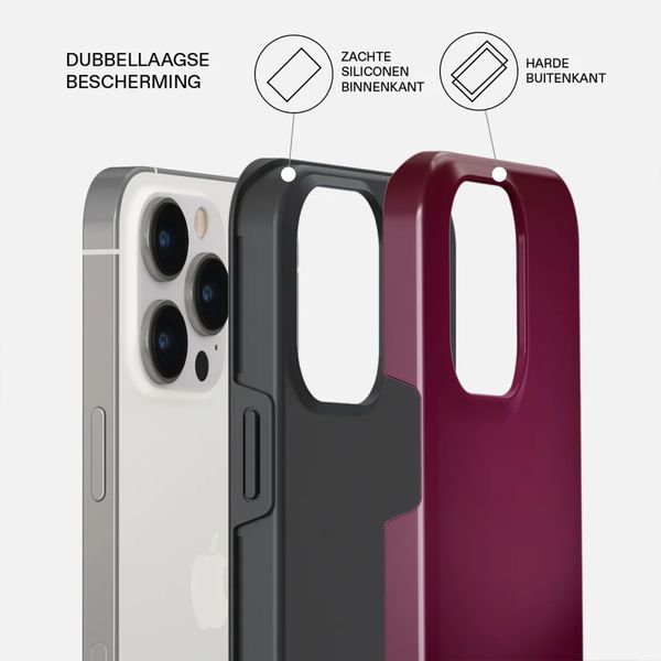 Burga Tough Backcover MagSafe Apple iPhone 13 Pro - Dark Cherry
