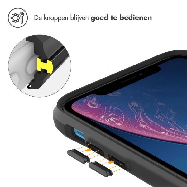 imoshion Rugged Hybrid Carbon Case iPhone Xr - Black