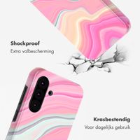 Selencia Vivid Tough Backcover Samsung Galaxy A36 / A56 - Pastel Lipstick Marble