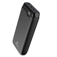 imoshion Powerbank 27.000 mAh + Accezz Ultra Slim GaN Oplader + Accezz USB-C naar USB-C kabel - 1 meter - Zwart