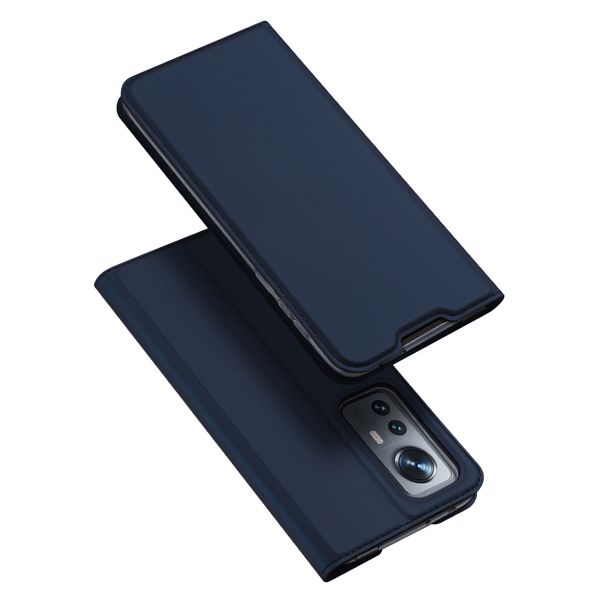 Dux Ducis Slim Softcase Bookcase Xiaomi 12 / 12X - Donkerblauw