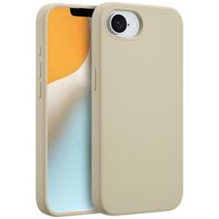 Accezz Liquid Silicone Back Cover with MagSafe Apple iPhone 17e / 16e - Stone