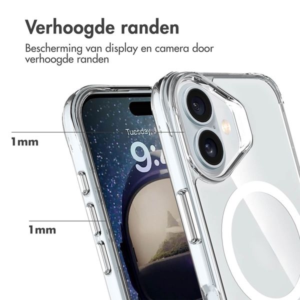 imoshion Rugged Air MagSafe Case Apple iPhone 16 Plus - Transparant