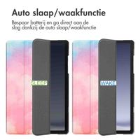 imoshion Design Trifold Bookcase Samsung Galaxy Tab A11 Plus / A9 Plus - Sky