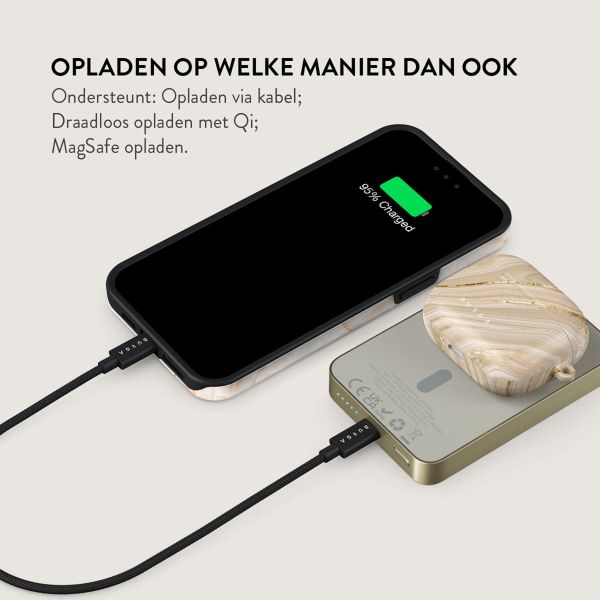 Burga Magnetic Powerbank 5.000 mAh - Geschikt voor MagSafe en Qi2 - Full Glam / Gold