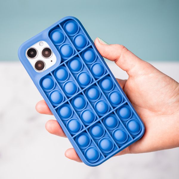 imoshion Pop It Fidget Toy - Pop It hoesje iPhone 11 - Donkerblauw