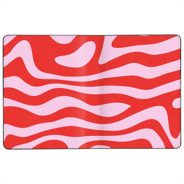 Selencia Paspoorthoes - Kunstleren cover voor je paspoort - Dream Swirl Pink
