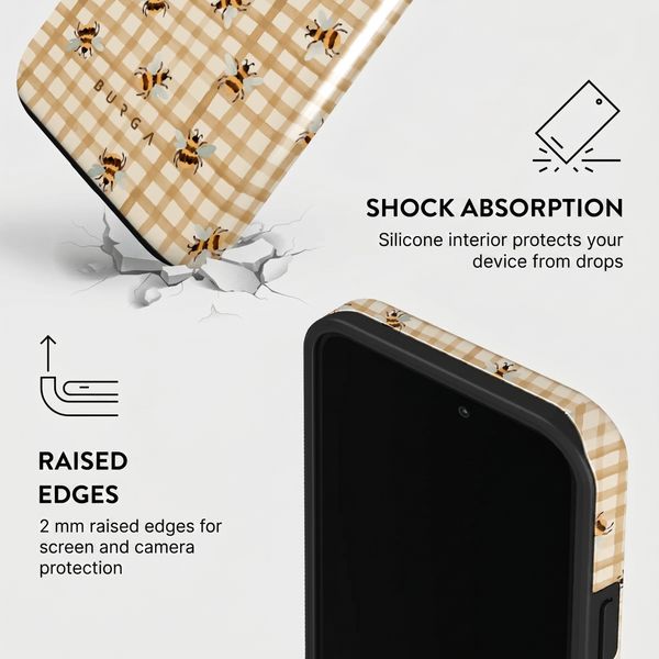 Burga Tough Back Cover with MagSafe Apple iPhone 15 Pro - Honeycomb