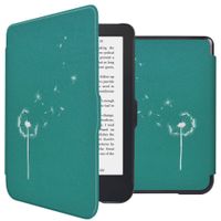 imoshion Design Slim Hard Case Bookcase Kobo Clara 2E / Tolino Shine 4 - Green Dandelion