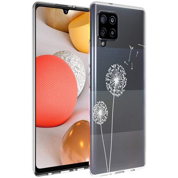 imoshion Design hoesje Samsung Galaxy A42 - Paardenbloem - Wit