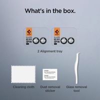 Spigen GLAStR EZ Fit Optik Pro Camera Protector 2 Pack Samsung Galaxy Z Flip 7 - Black