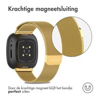 imoshion Milanees magnetisch bandje Fitbit Versa 3 - Maat M - Goud