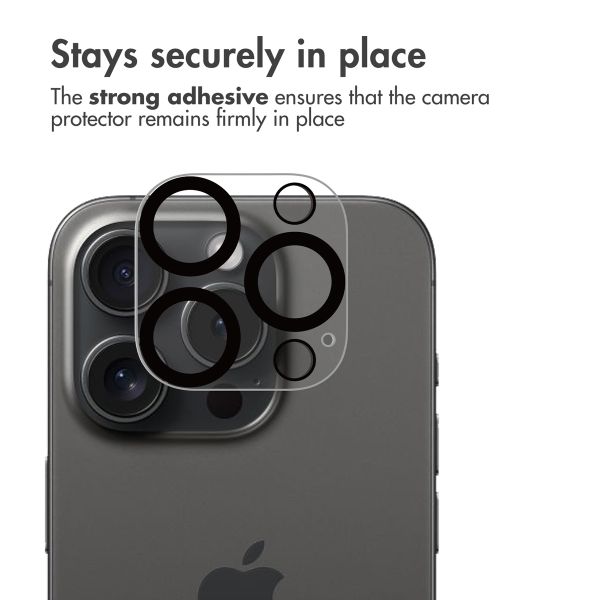 imoshion Camera Protector Glass 2-pack Apple iPhone 16 Pro - Black