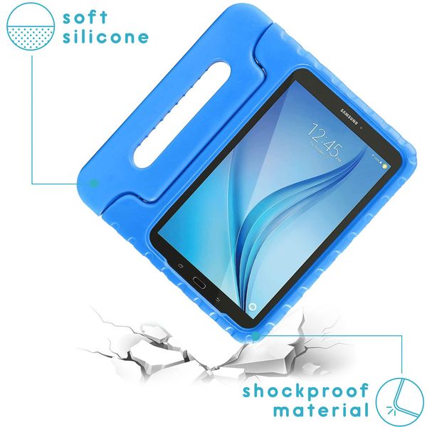 Kidsproof Backcover met handvat Samsung Galaxy Tab E 9.6 - Blauw