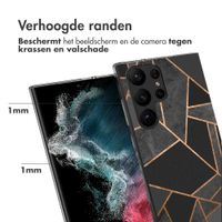 imoshion Design hoesje Samsung Galaxy S23 Ultra - Grafisch Koper / Zwart