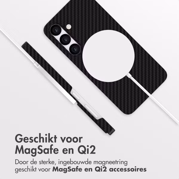 Accezz MagSafe Kevlar Backcover Samsung Galaxy S24 Plus - Zwart