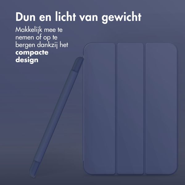 Accezz Smart Silicone Bookcase Apple iPad Air 11 inch (2025) M3 / (2024) M2 / Air 5 (2022) / Air 4 (2020) - Donkerblauw