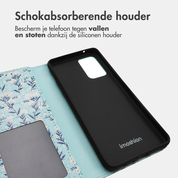 imoshion Design Bookcase Samsung Galaxy A52(s) (5G/4G) - Blue Flowers