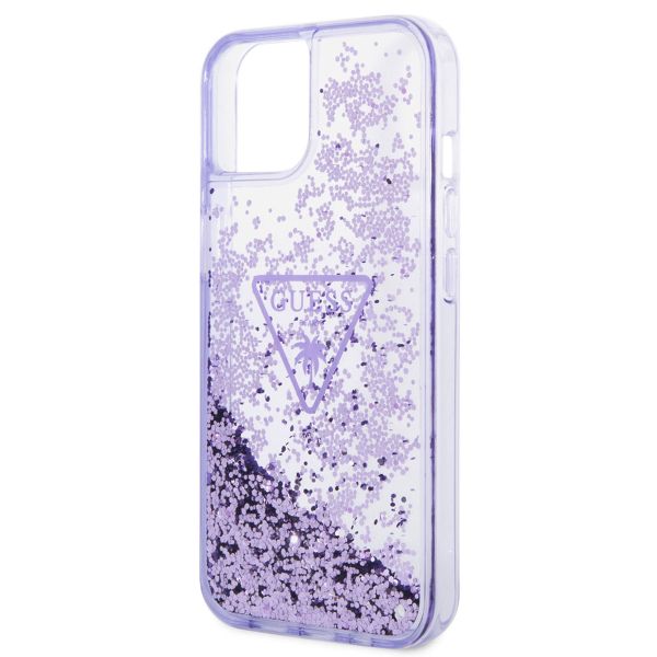 Guess Liquid Glitter Backcover Apple iPhone 14 - Paars