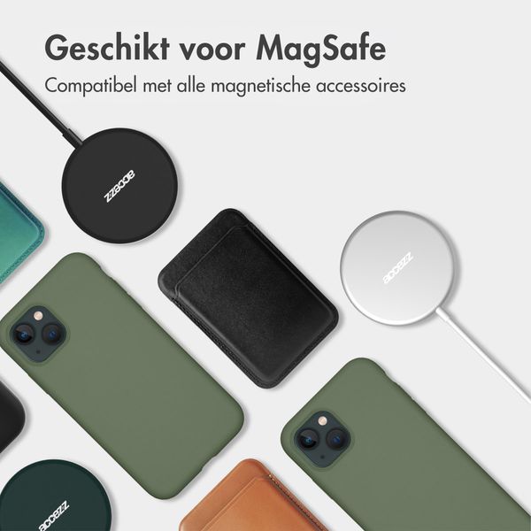 Accezz Liquid Silicone Backcover met MagSafe Apple iPhone Air - Cooper Green