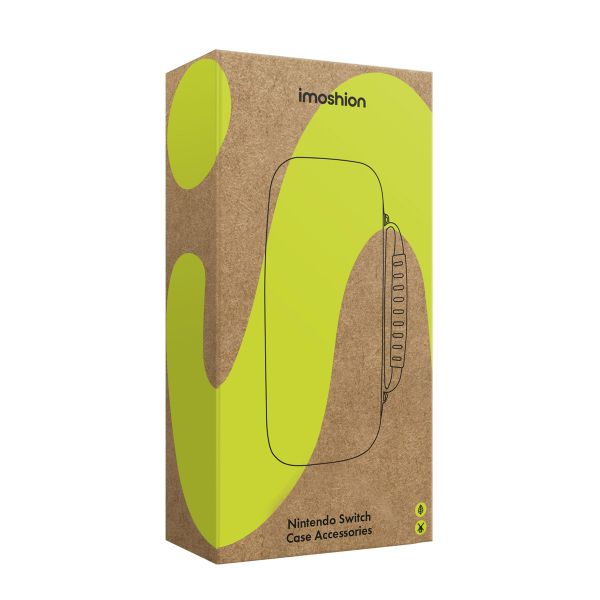 imoshion Nintendo Switch 2 Case met ritsvak - Hoes Nintendo Switch 2 / Switch (OLED) met handvat - Zwart
