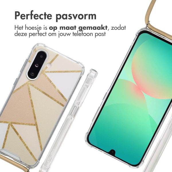 imoshion Design hoesje met koord Samsung Galaxy A26 - Beige Graphic