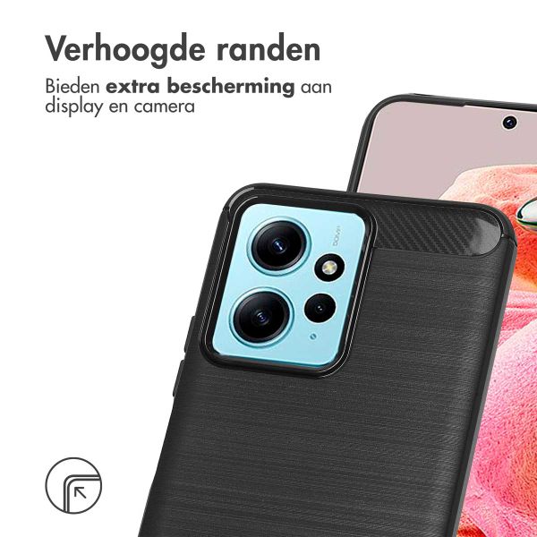 imoshion Brushed Backcover Xiaomi Redmi Note 12 (4G) - Zwart