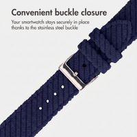 imoshion Corduroy strap Apple Watch | 44/45/46/49 mm - Dark Blue