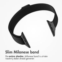 imoshion Slim Milanees bandje Apple Watch Series 1 t/m 9 / SE (38/40/41 mm) | Series 10 / 11 (42 mm) - Zwart