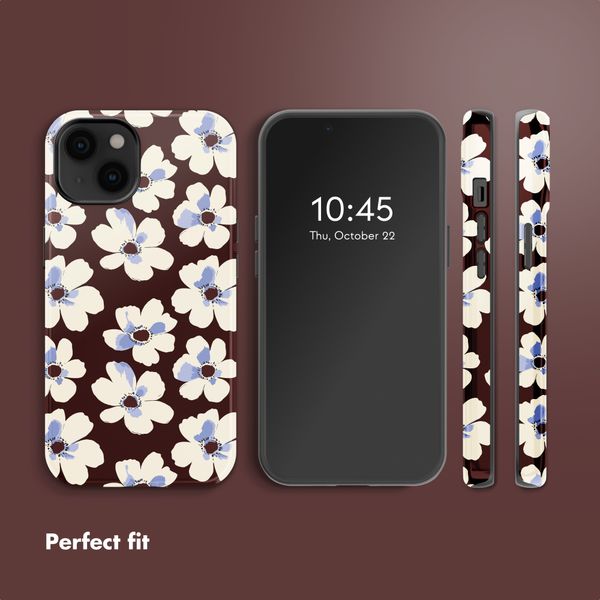 Selencia Vivid Back Cover with MagSafe Apple iPhone 14 - Choco Flower Pop